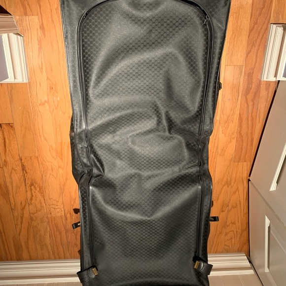 GUCCI Travel Bag Authentic 1990s Black GG Monogram - Picture 6 of 8